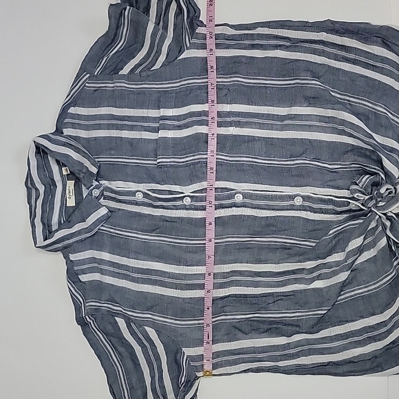 Dylan Woven Stripe Tie Top / Size M.NWOT - Picture 6 of 11